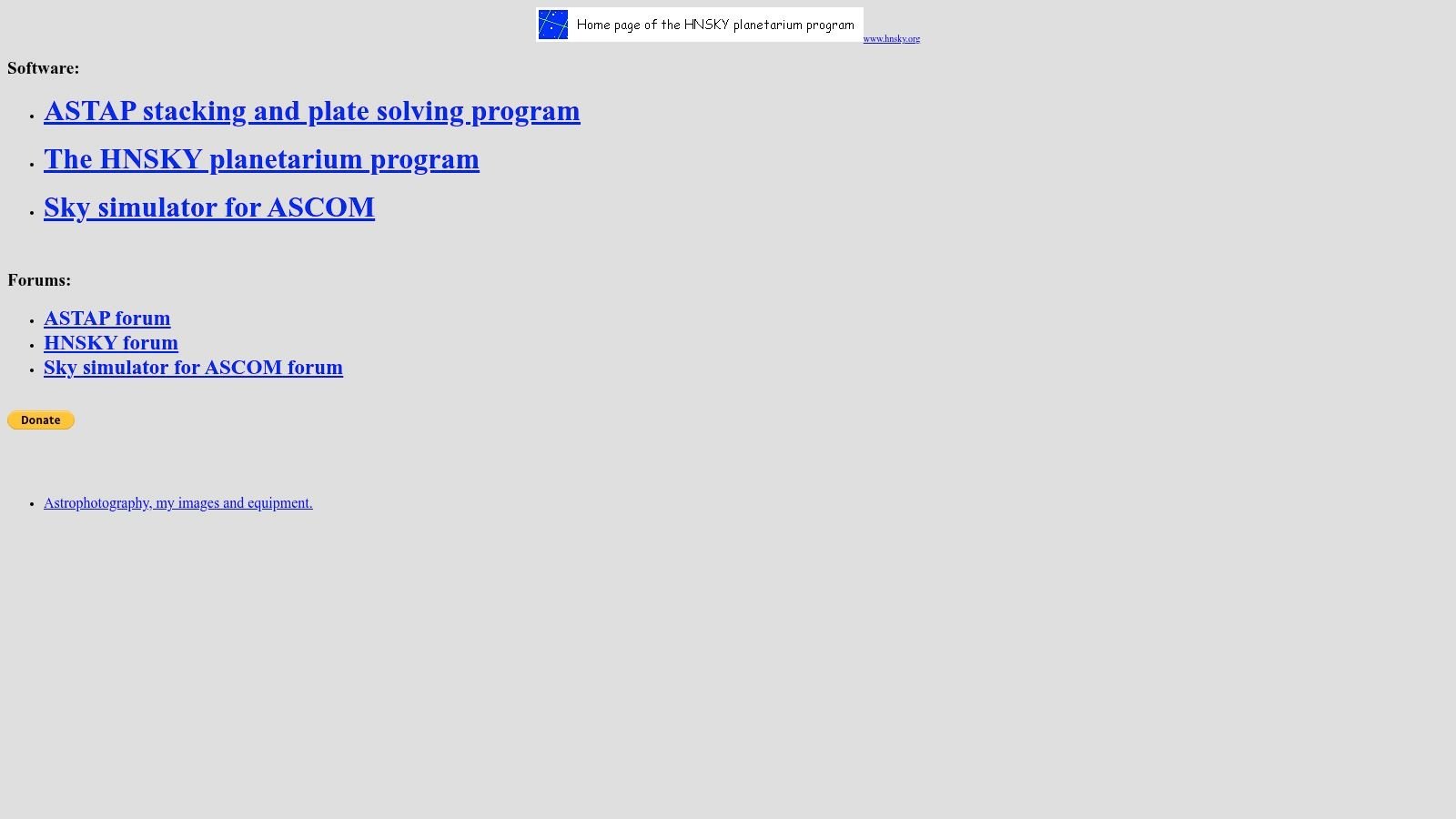 ASTAP (Astrometric Stacking Program)